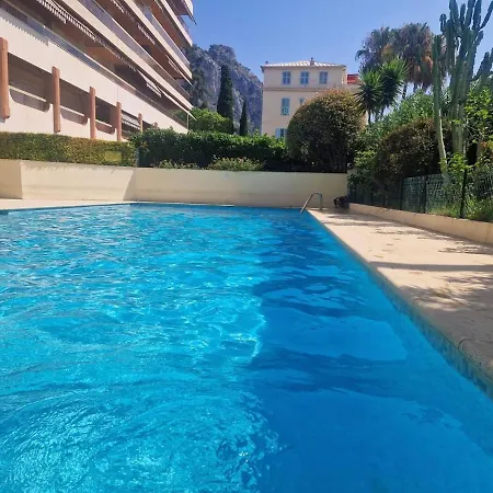 En Bord De Avec Piscine 芒通